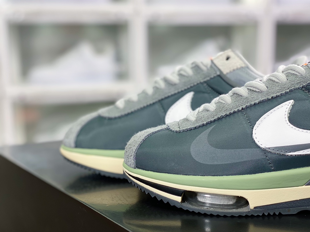 260 Sacai x Air Zoom Cortez SP 4.0”Grey White”4.0系列改良阿甘低帮解构厚底老爹风休闲运动慢跑鞋DQ0581-001