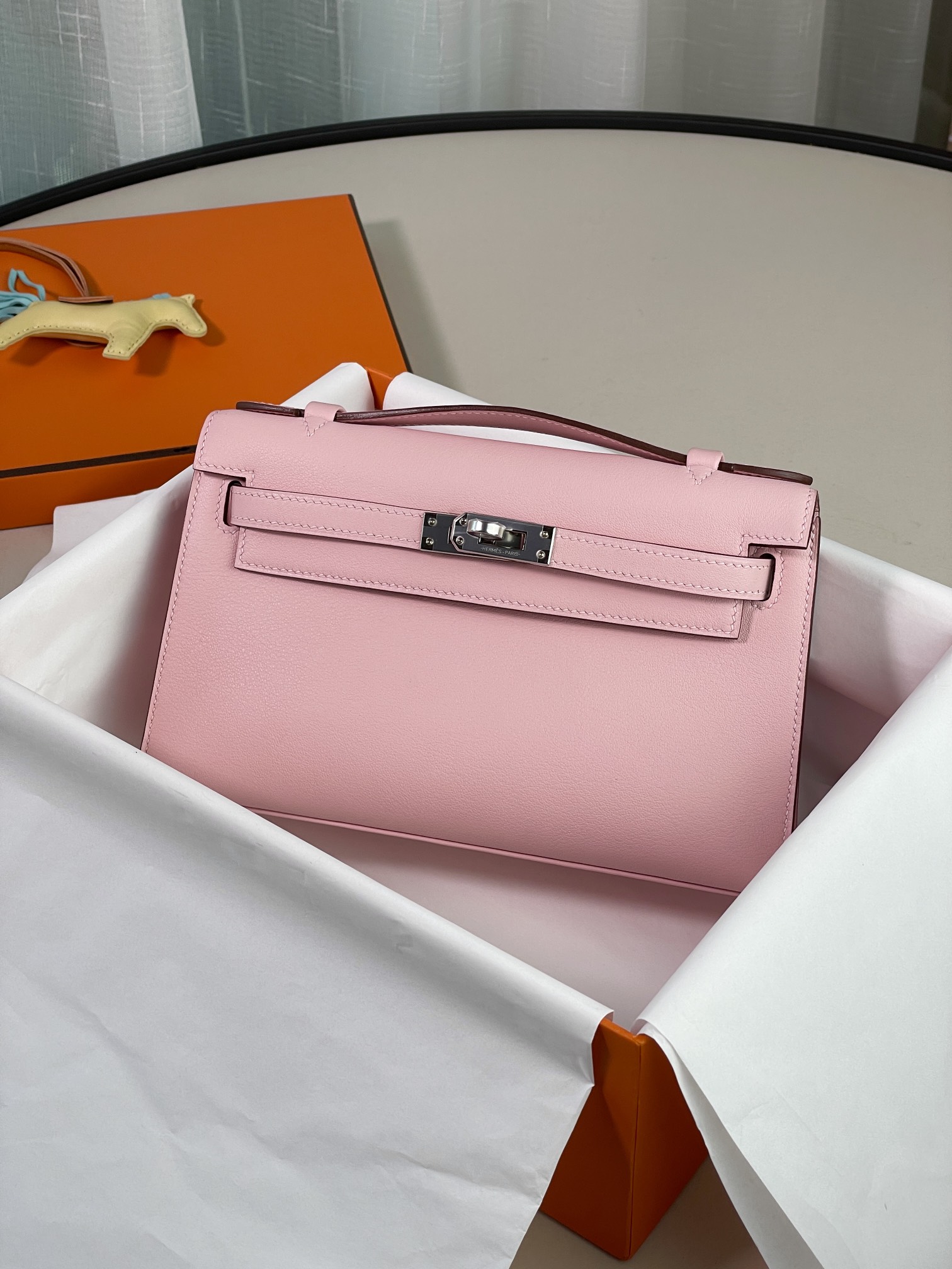 Hermes Kelly Handbags Crossbody & Shoulder Bags Pink Mini