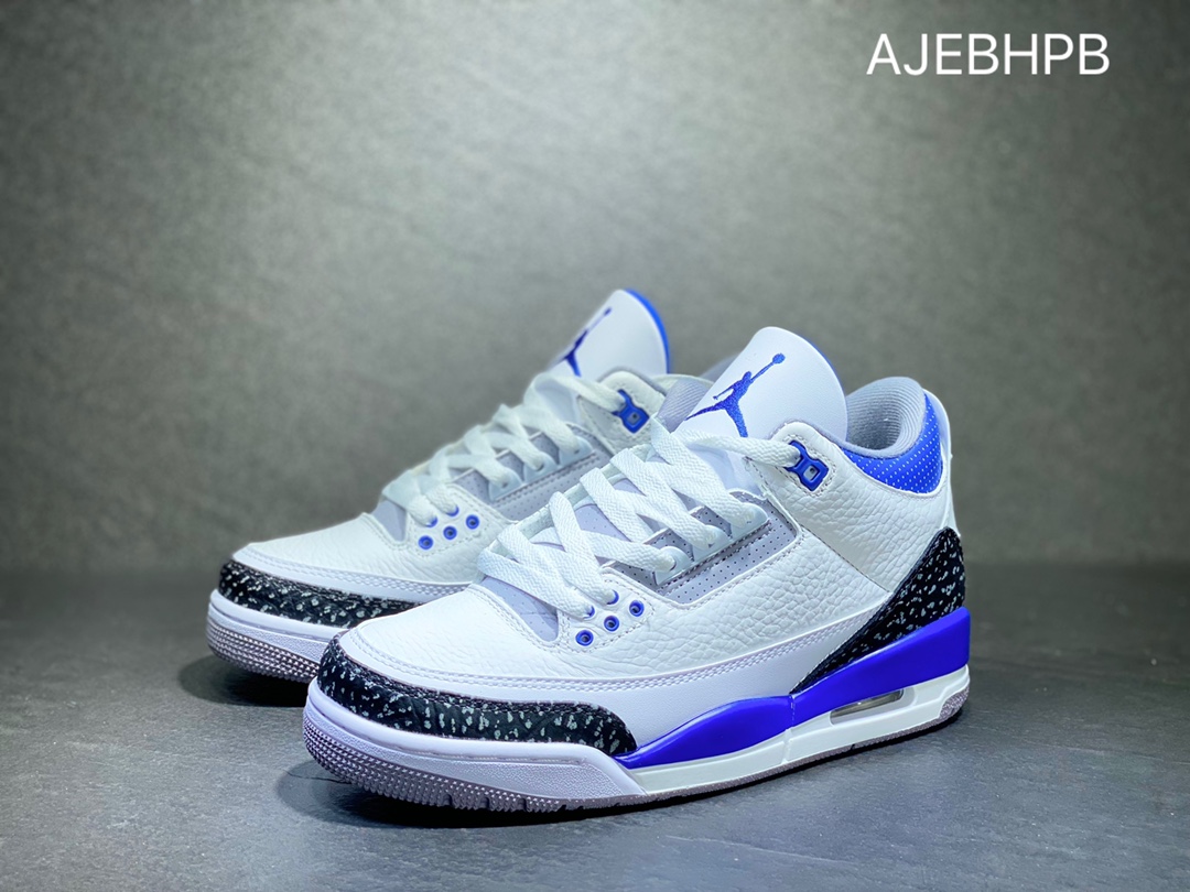 320 Air Jordan 3 AJ3 Retro 赛车蓝配色 CT8532-145