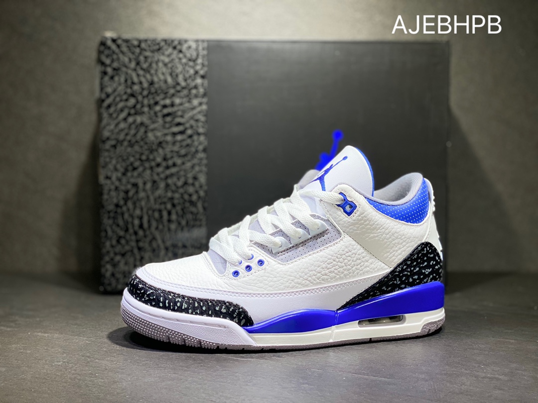 320 Air Jordan 3 AJ3 Retro 赛车蓝配色 CT8532-145