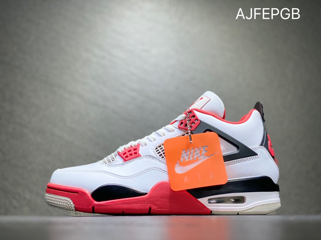 450 Air Jordan 4 AJ4 Retro乔4 白红男女鞋文化篮球鞋 DC7770-160