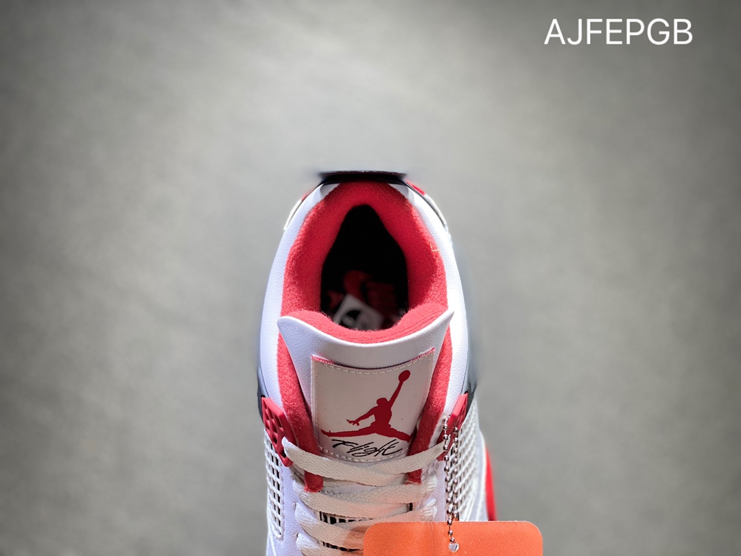 450 Air Jordan 4 AJ4 Retro乔4 白红男女鞋文化篮球鞋 DC7770-160