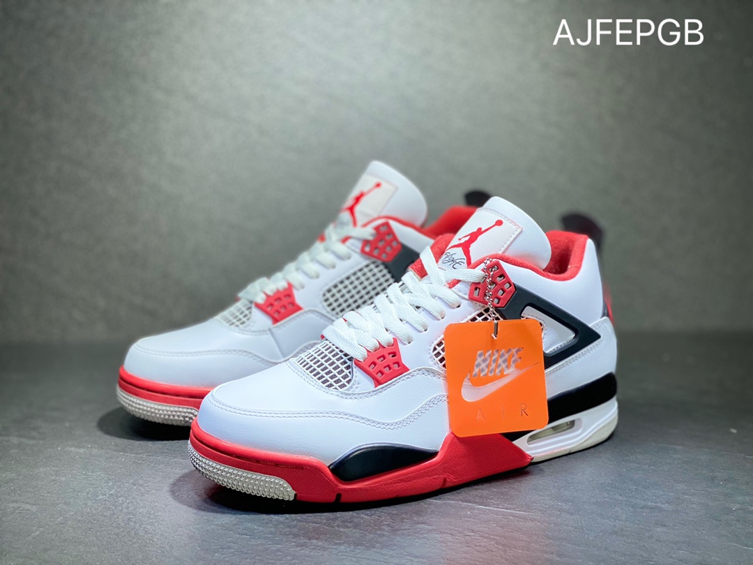 450 Air Jordan 4 AJ4 Retro乔4 白红男女鞋文化篮球鞋 DC7770-160