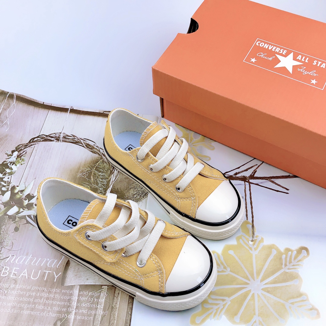 24-27松紧带 28-36鞋带 匡威1970儿童帆布鞋✨永远的神！ 百搭经典就属于匡W拉～潮娃必备款♥️孩子一定要有-选品中心