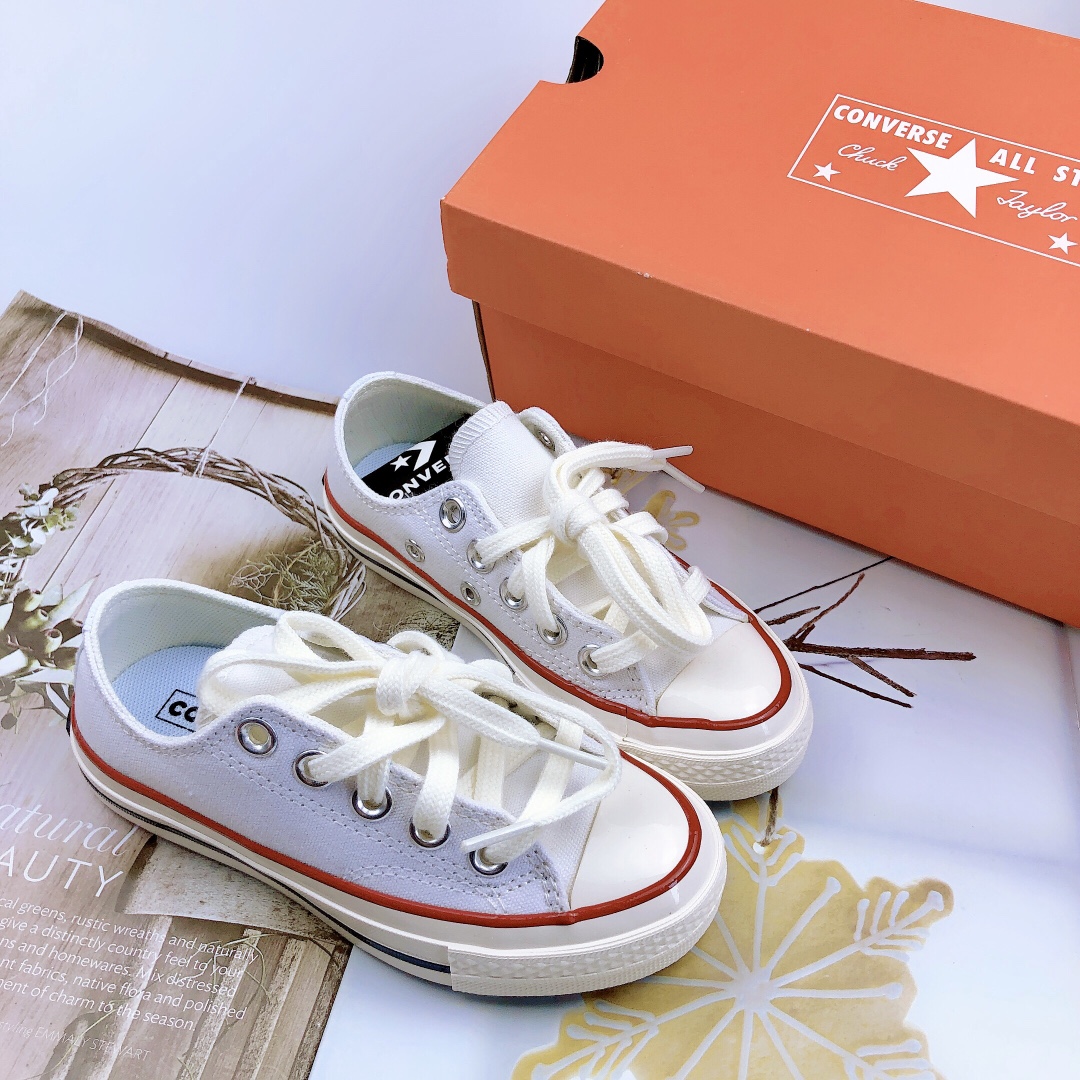 24-27松紧带 28-36鞋带 匡威1970儿童帆布鞋✨永远的神！ 百搭经典就属于匡W拉～潮娃必备款♥️孩子一定要有-选品中心