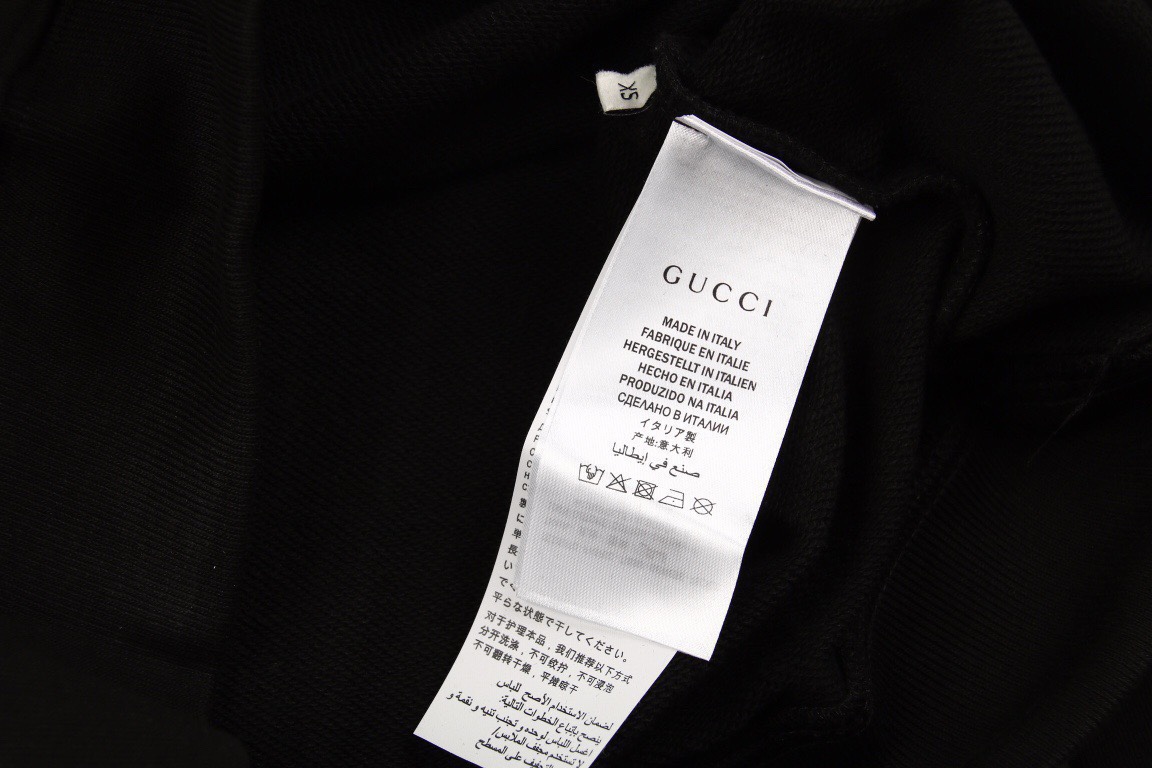 170 GUCCI秋冬新款方块字母圆领卫衣高品质加宽加厚