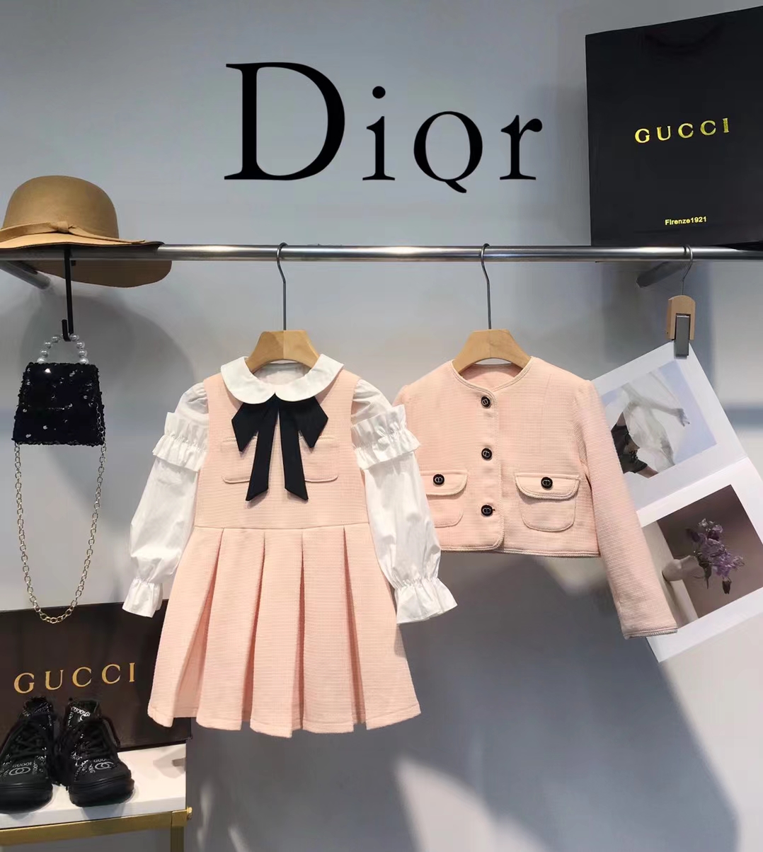 “New Pink Princess Dress in CD Family Collection, 100-150 cm, Sleeveless Vests Included” - 图片 8