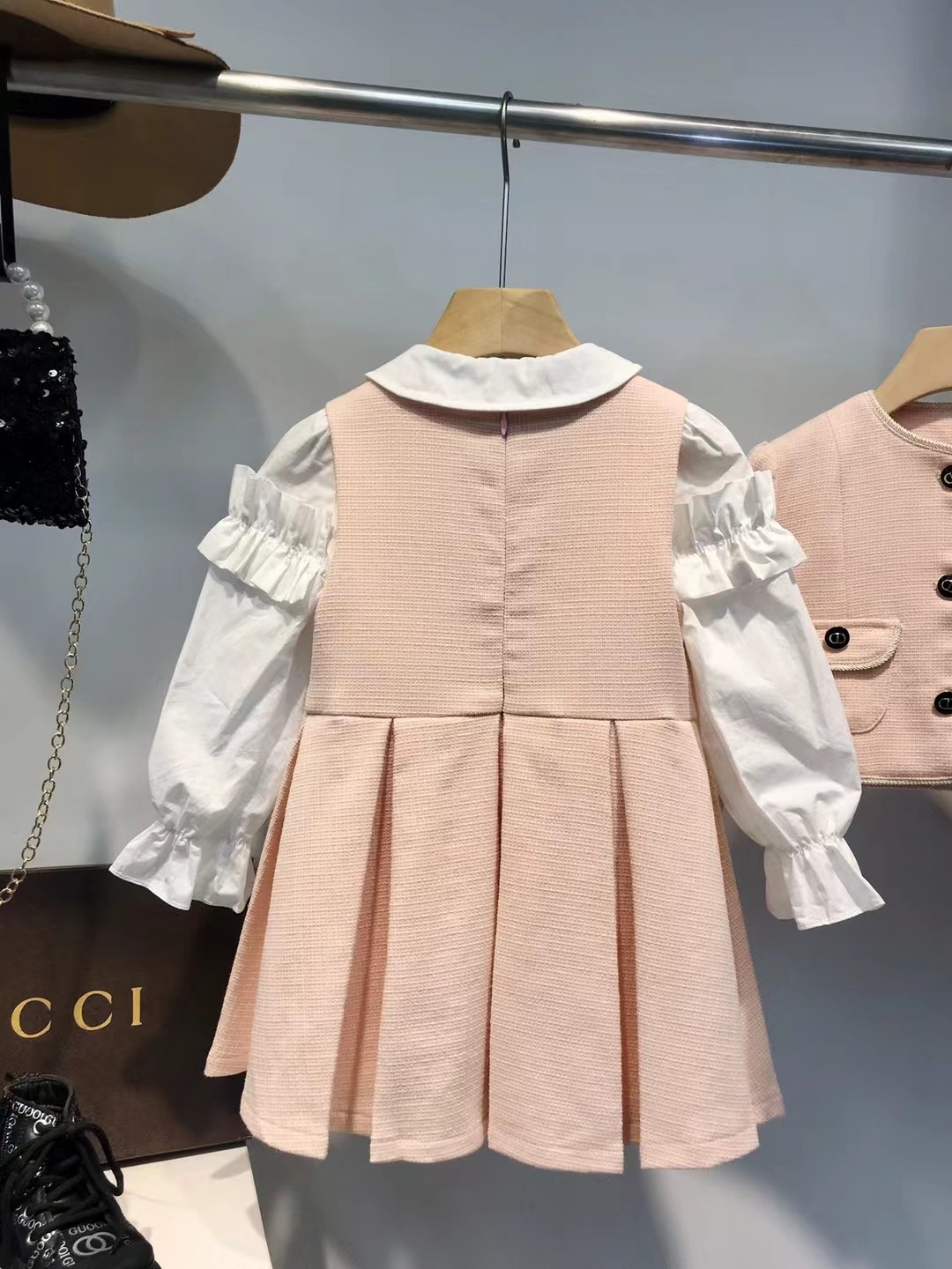 “New Pink Princess Dress in CD Family Collection, 100-150 cm, Sleeveless Vests Included” - 图片 9