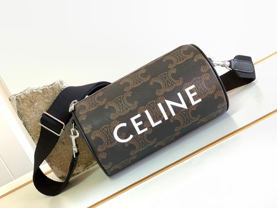 The Most Popular Celine Cylinder & Round Bags Printing Unisex Cowhide Fabric Fashion