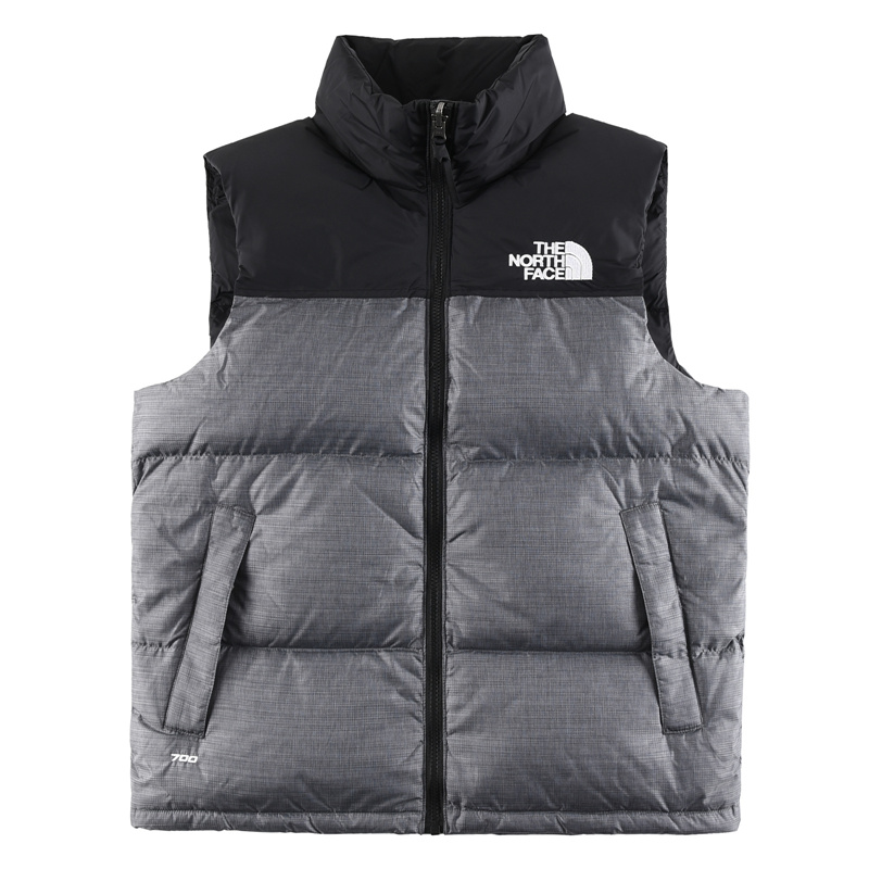 The North Face Best
 Clothing Waistcoat White Embroidery Unisex Duck Down