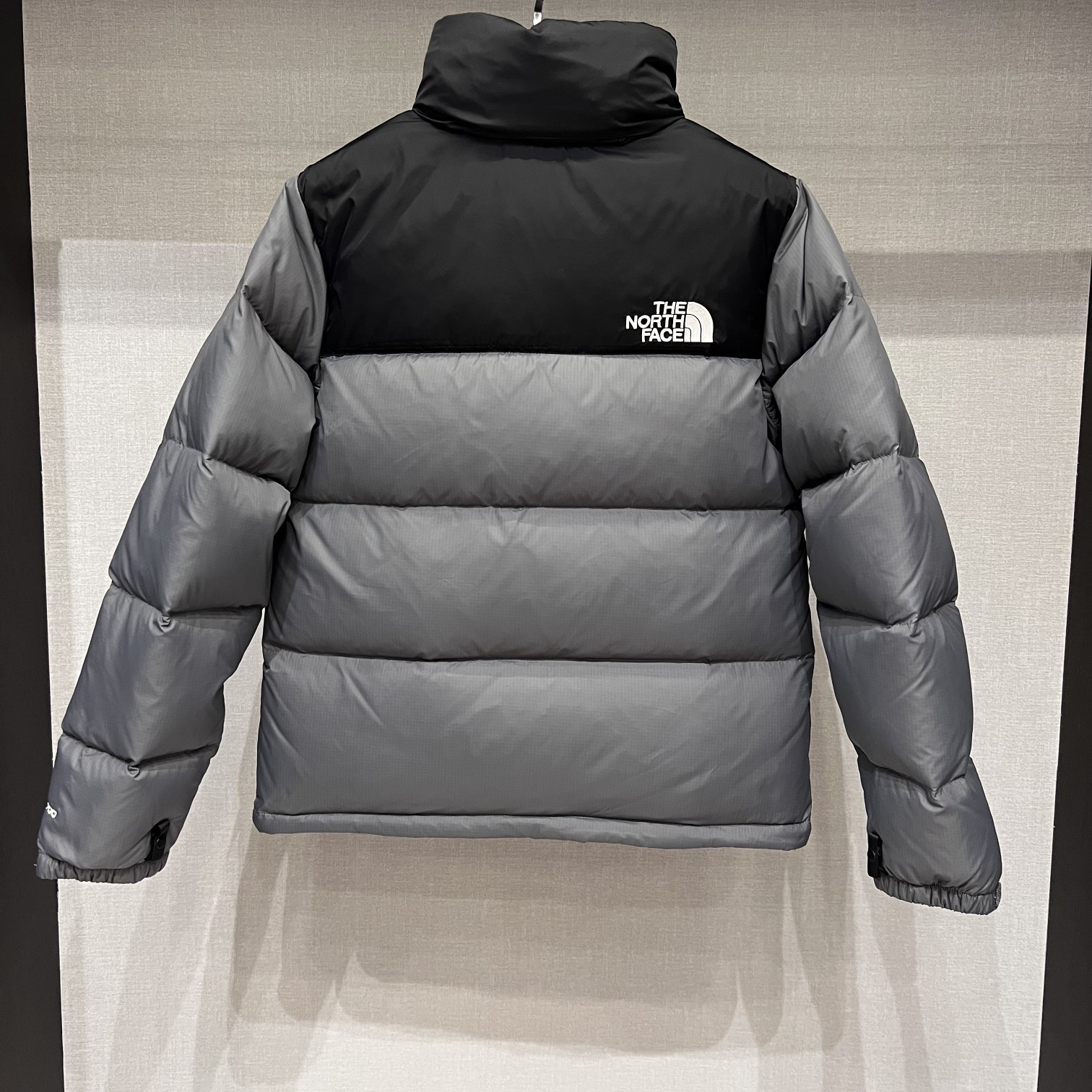 High-quality North Face 1996 down jacket, 90% white duck feather, 700 fill power, DWR water-resistant, lightweight, warm, and compressible. Ideal for winter outdoor activities.-Big cat