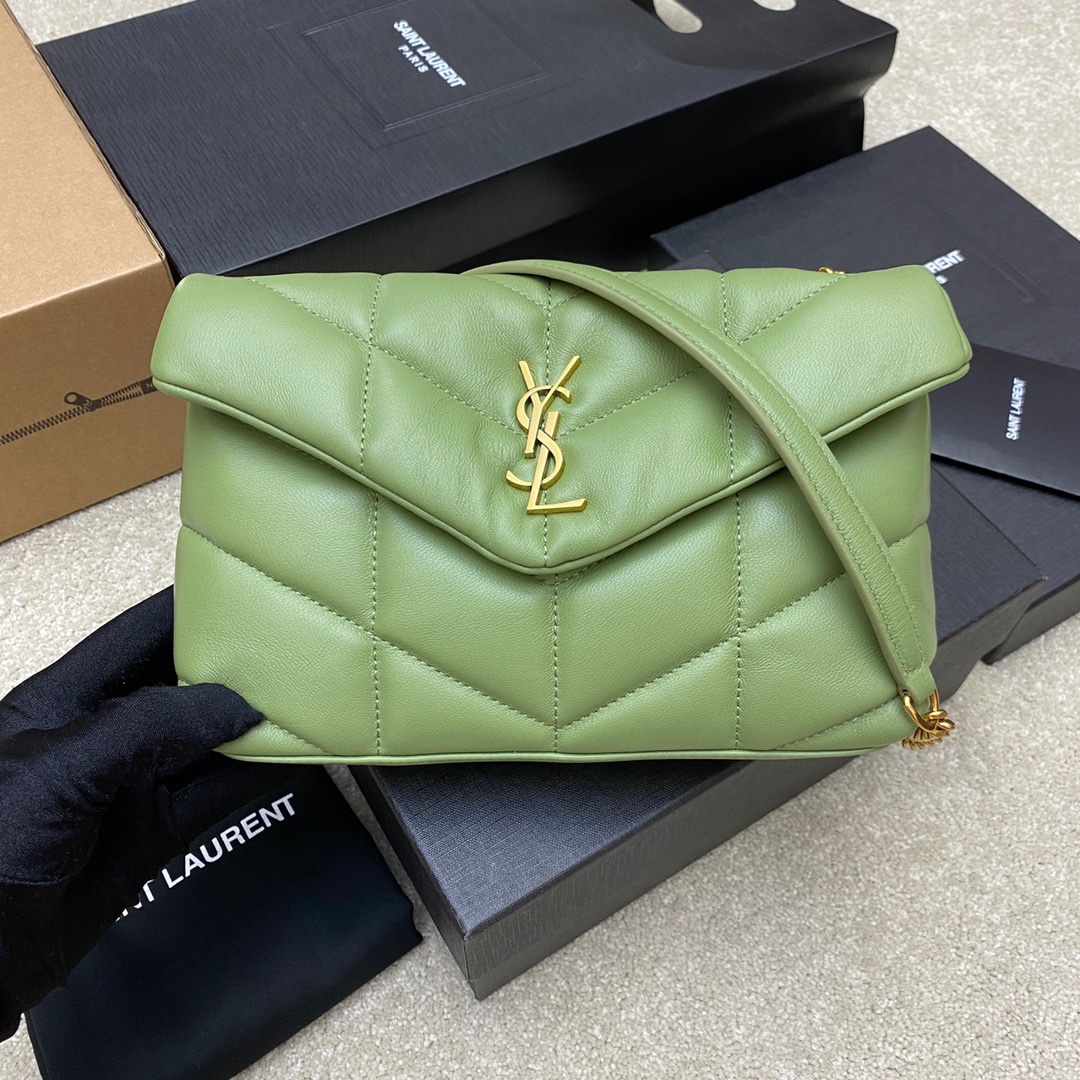 What’s the best to buy replica
 Yves Saint Laurent AAAA
 Crossbody & Shoulder Bags Green Lambskin Sheepskin Mini