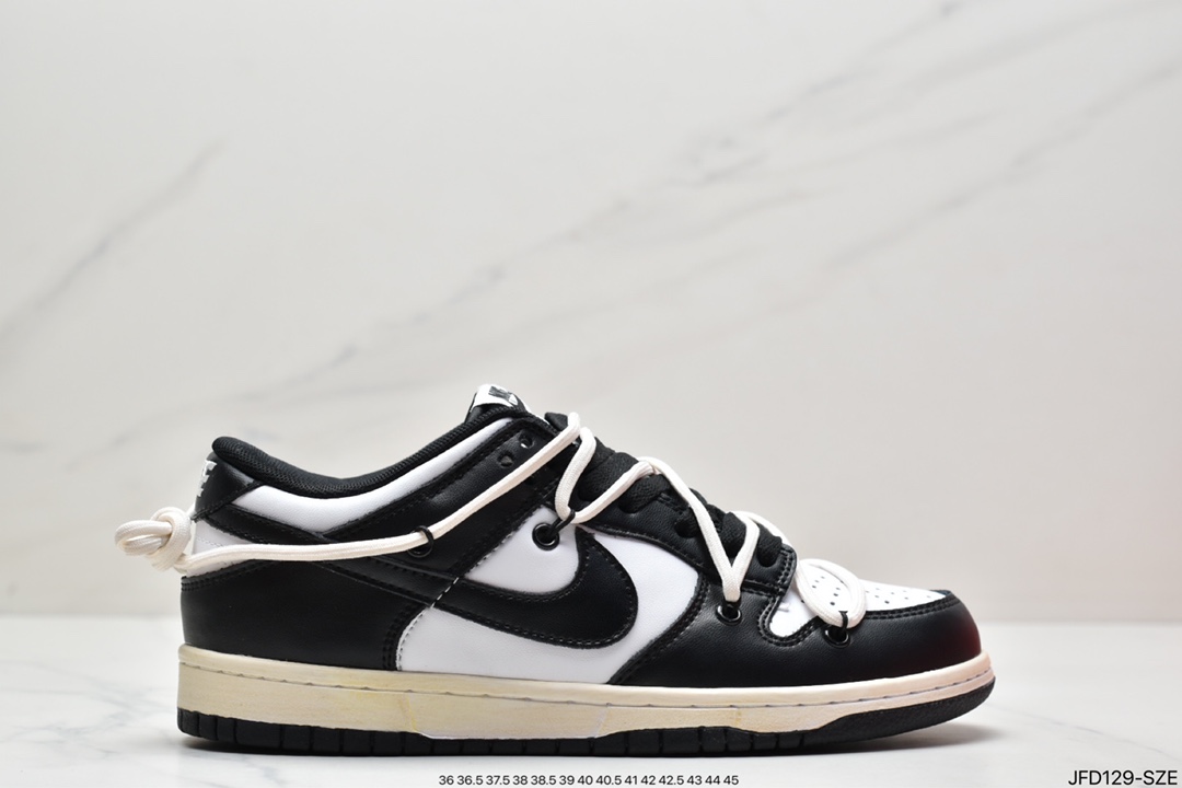 Nike Dunk Low 低帮 闪电 客制款 OW联名风格 低帮运动休闲板鞋 DD1391-001