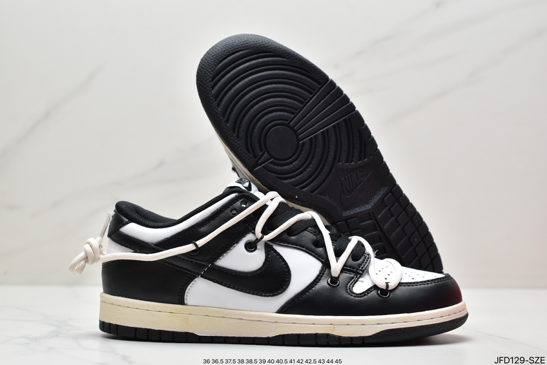 Nike Dunk Low 低帮 闪电 客制款 OW联名风格 低帮运动休闲板鞋 DD1391-001