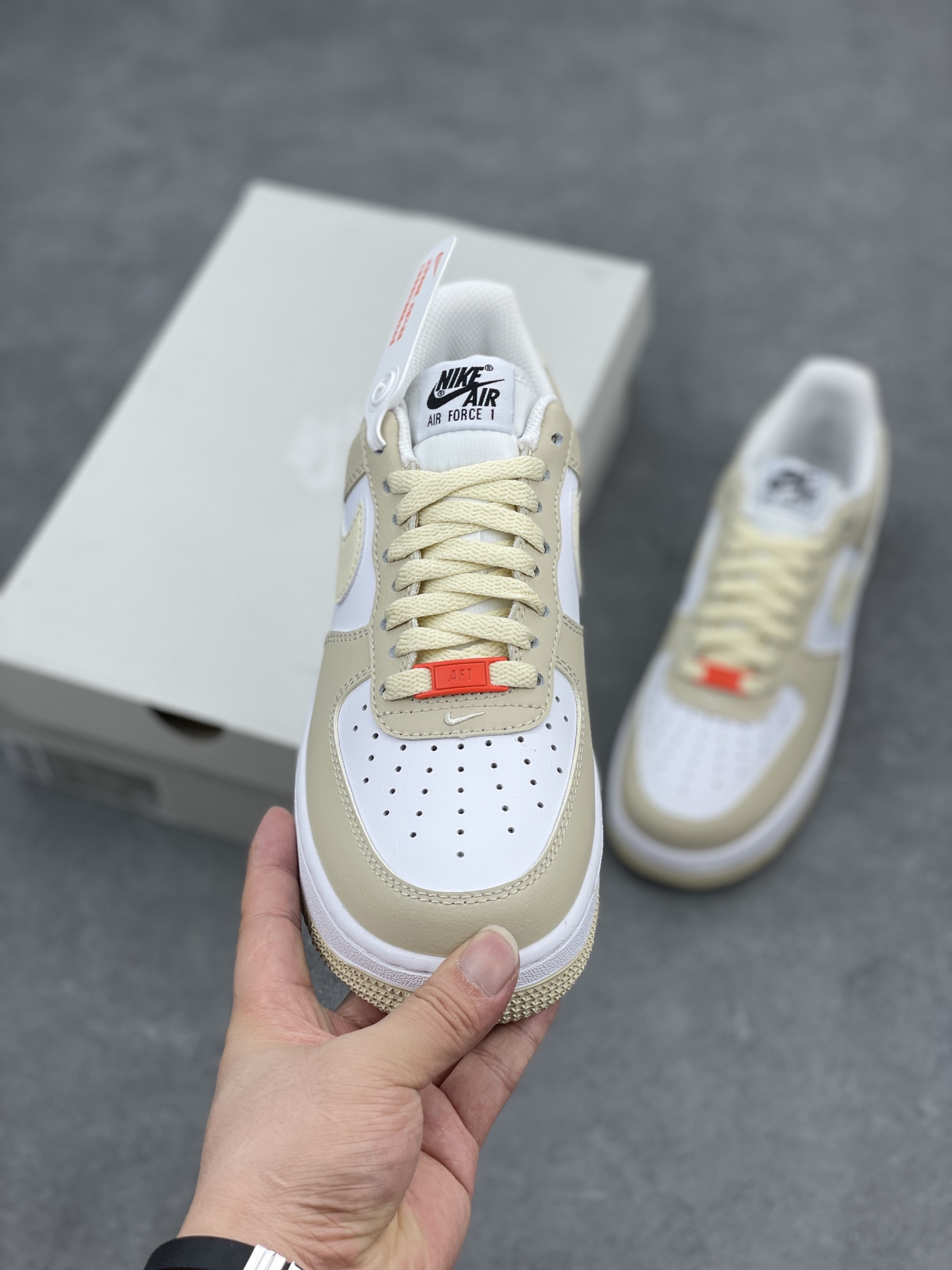 Nike Air Force 1 DZ2771-211: Original Edition with Air Cushioning, Beige/White 3 i1661281963 1576 1