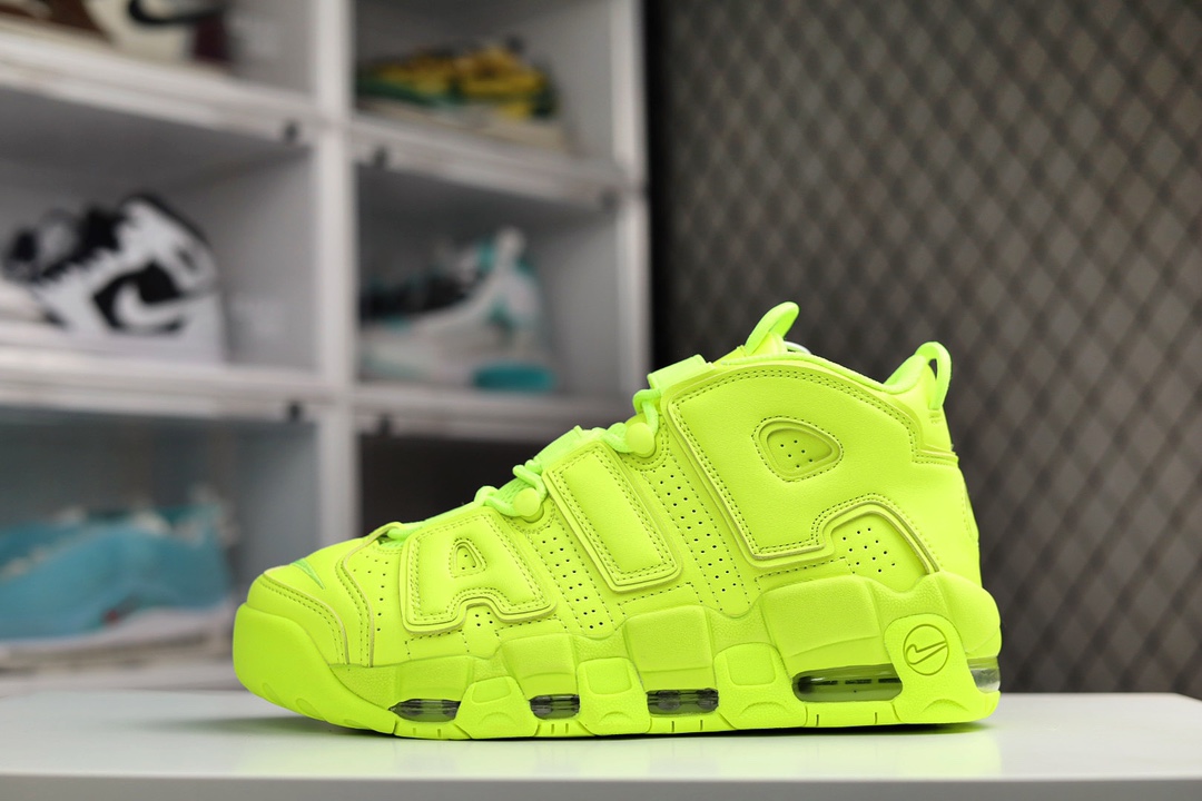 H5 Nike Air More Uptempo OG耐克 皮蓬全掌气垫篮球鞋原楦原档案开发版型采用一致牛培革鞋面材质市面最为修正全掌真气垫模具可视全掌透明中底气垫