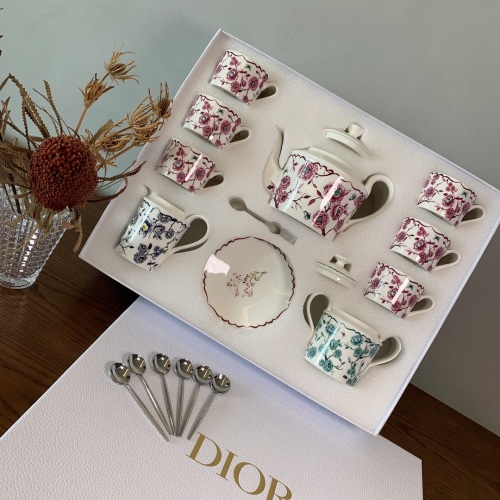Dior Granville Series 15-Piece Colorful Tea and Coffee Set, High Bone China 11 Dior Granville Series 15-Piece Colorful Tea and Coffee Set, High Bone China