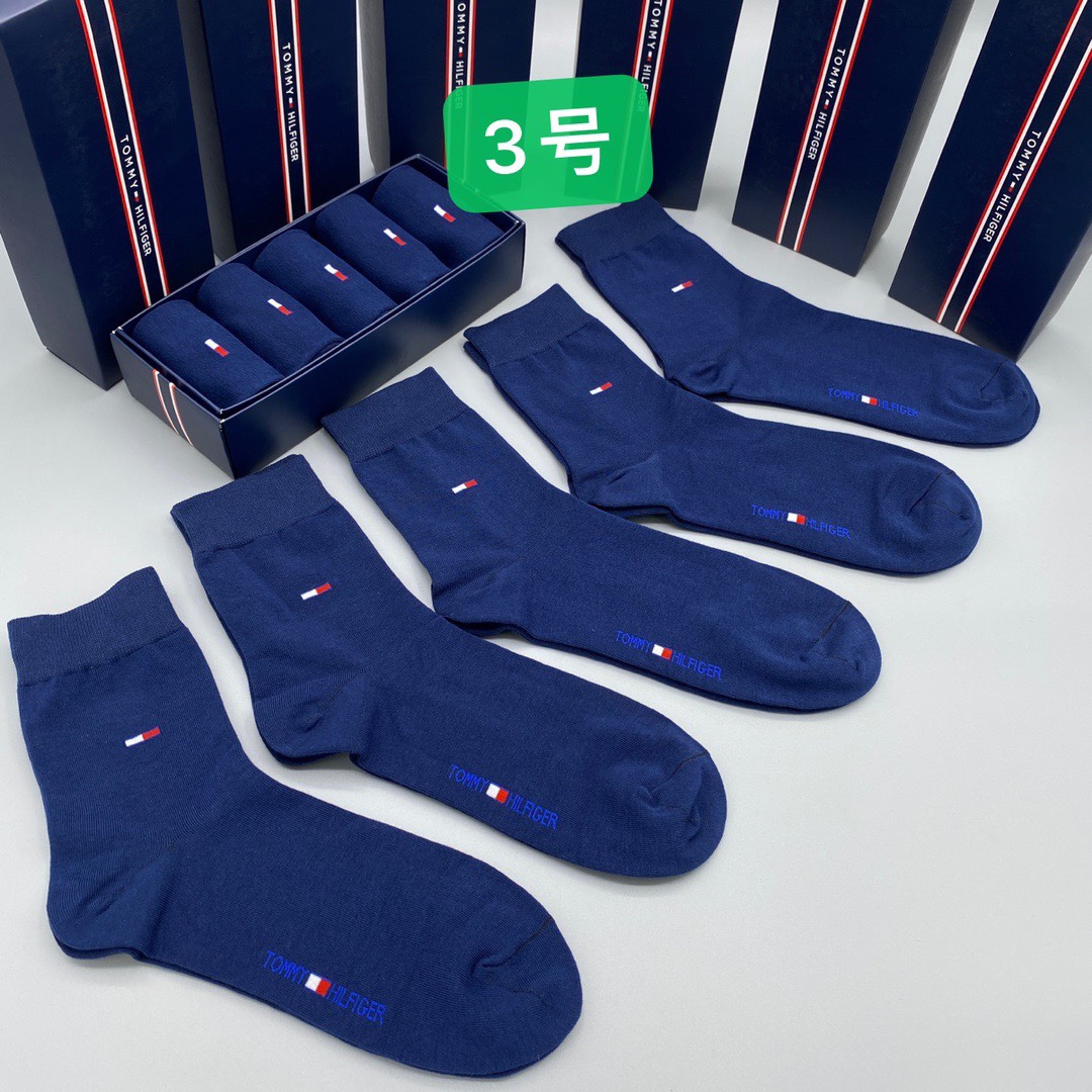 Tommy Hilfiger Men's Mid-Calf Socks, Premium Cotton Blend, 5-Pack 5 i1661311345 9346 3