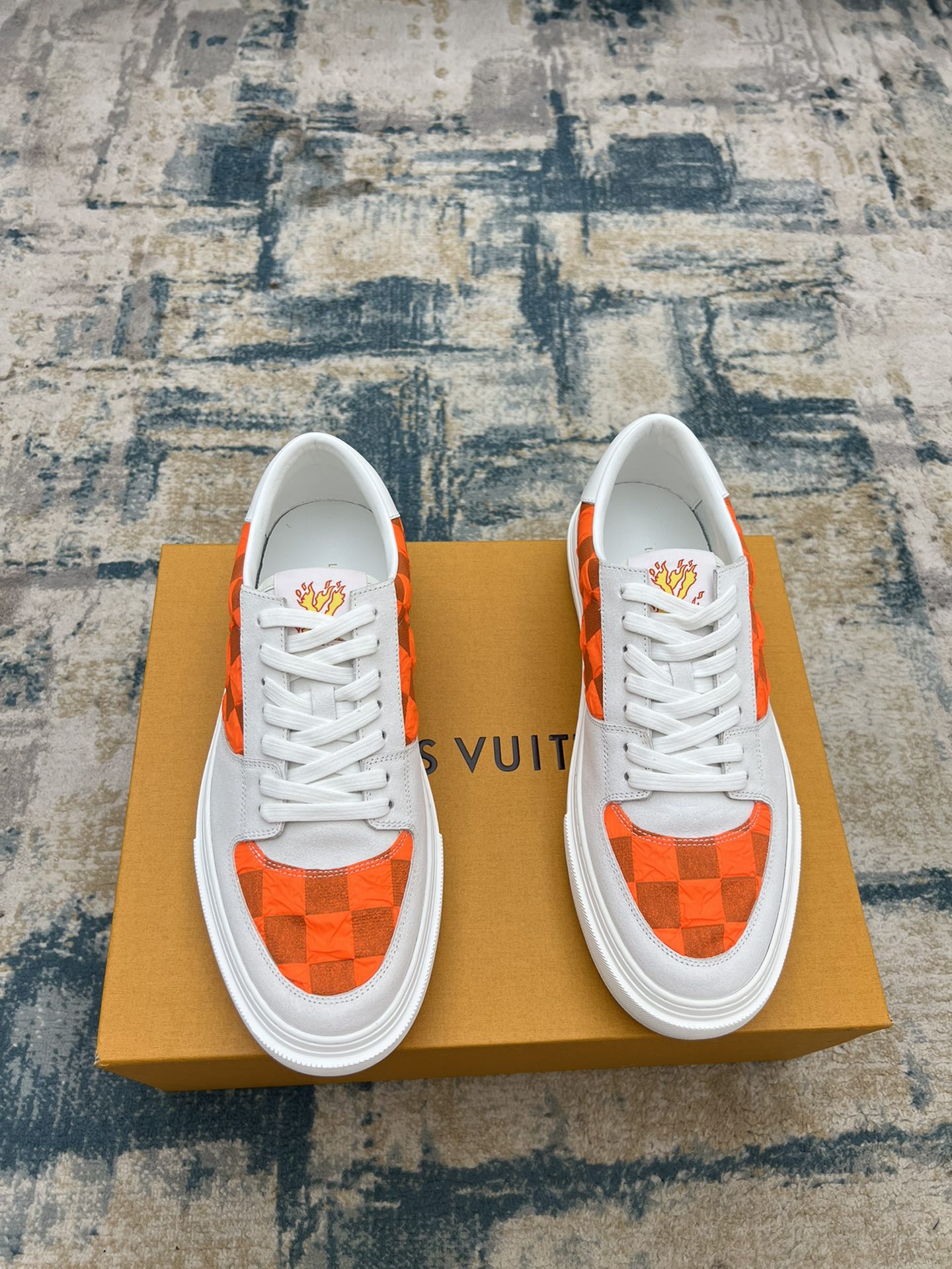 Louis Vuitton Sneakers Casual Shoes Men Cowhide Rubber Casual