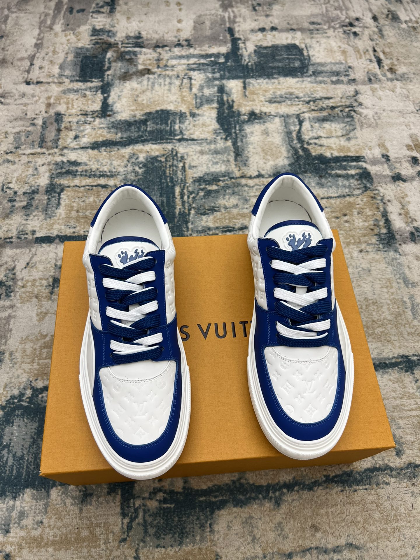 Louis Vuitton Sneakers Casual Shoes Men Cowhide Rubber Casual