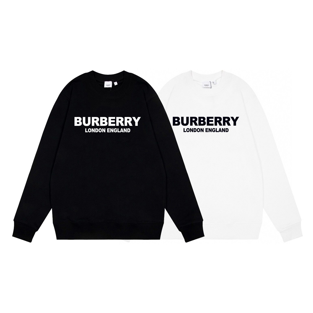 170 Burberry巴宝莉秋冬新款字母印花卫衣圆领款