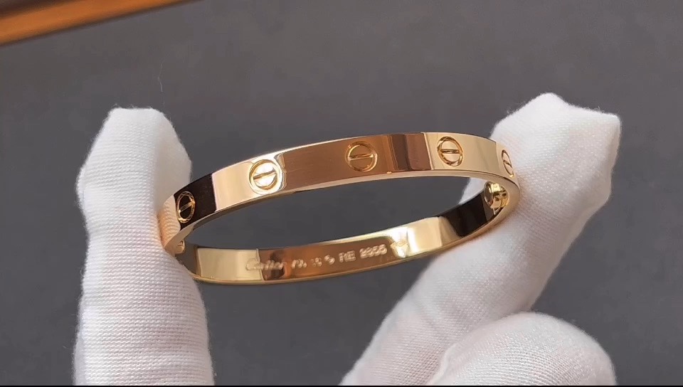 Cartier 宽版love手镯、自家视频 参考