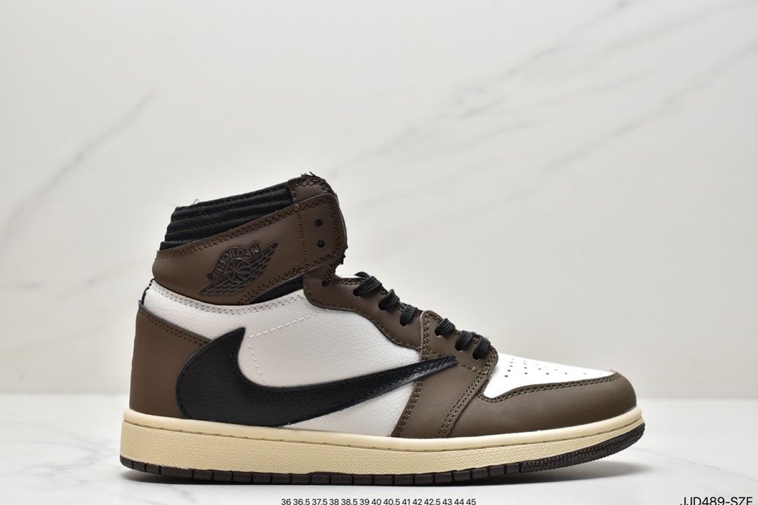 Travis Scott x Air Jordan1 High OG TS SP倒钩 深棕高帮男女CD4487-100 Travis Scott x Air Jordan1 High OG TS SP倒钩 深棕高帮男女CD4487-100