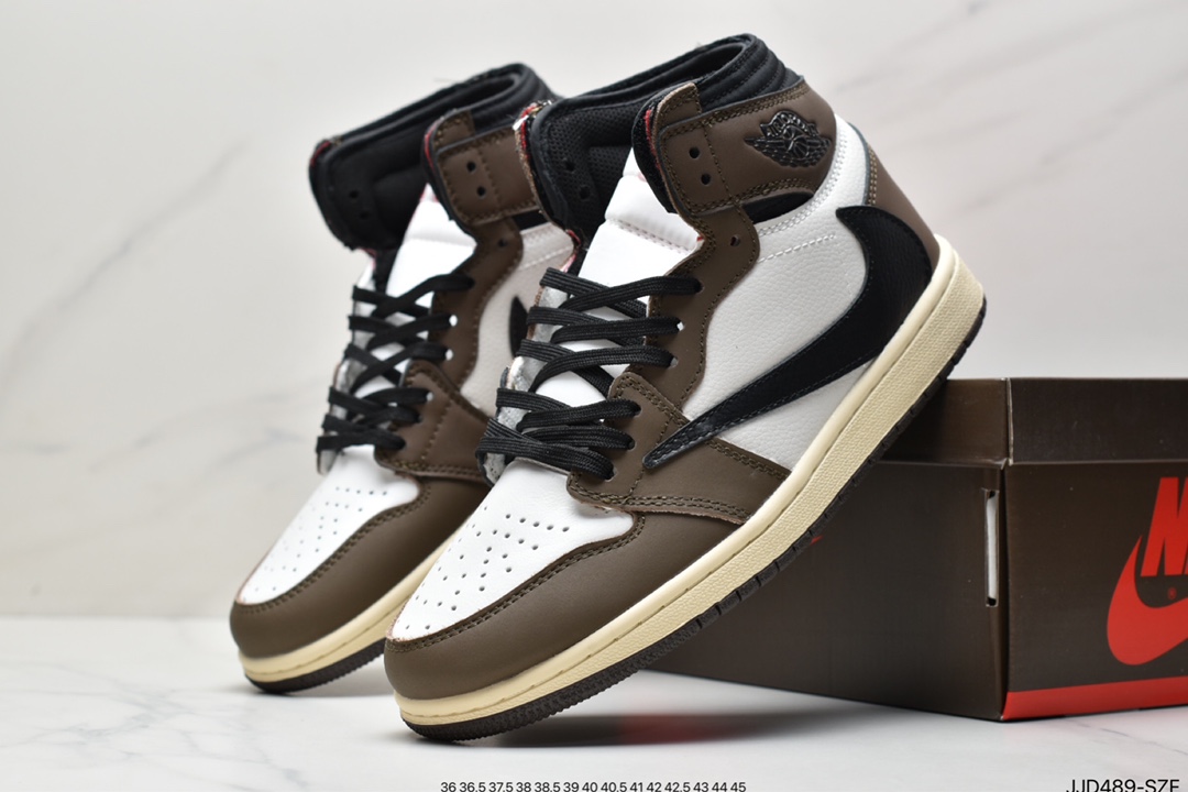 Travis Scott x Air Jordan1 High OG TS SP倒钩 深棕高帮男女CD4487-100 Travis Scott x Air Jordan1 High OG TS SP倒钩 深棕高帮男女CD4487-100