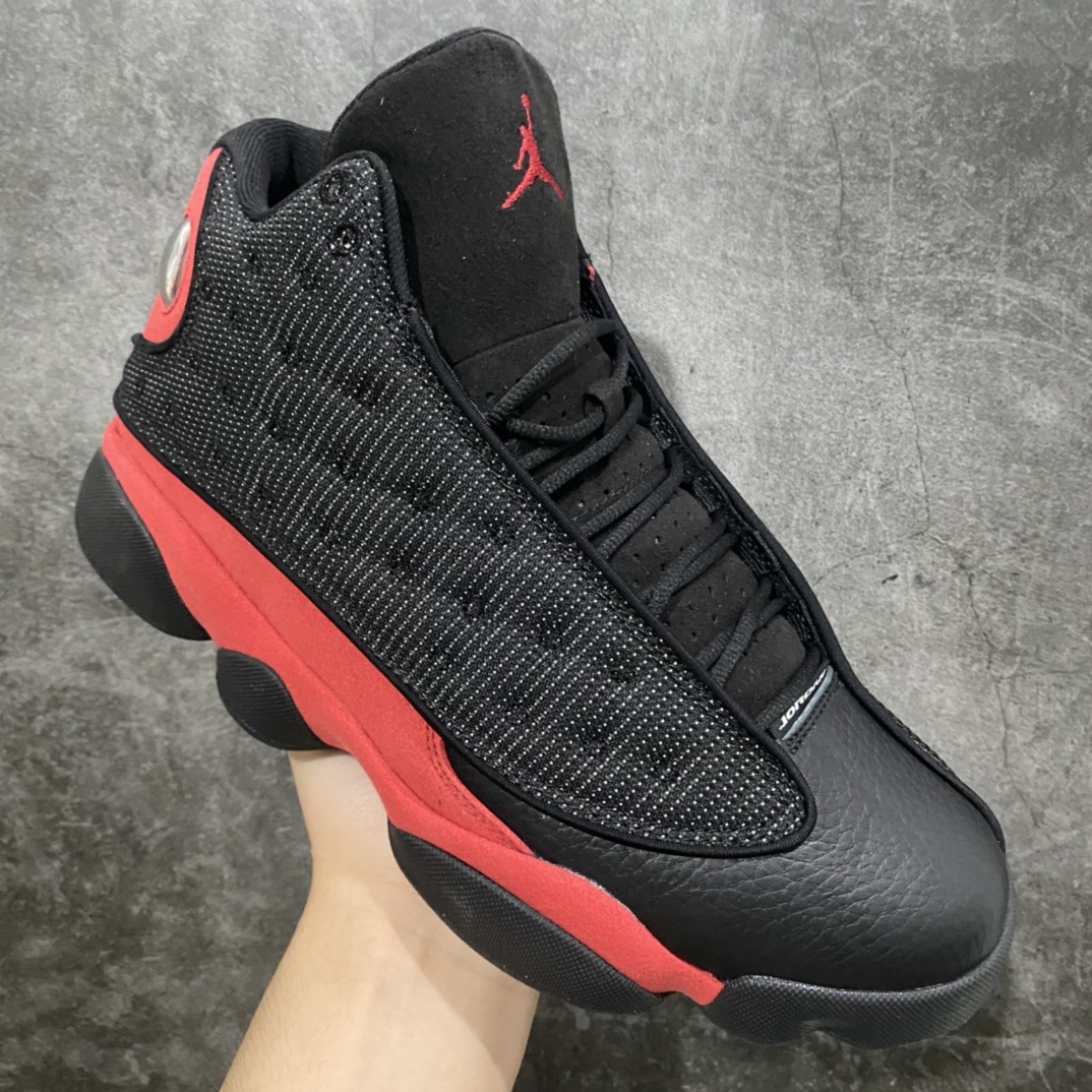 图片[3]-顶级莞产纯原 Air Jordan AJ13 黑红 货号：414571-004 东莞大厂纯原出品 原鞋开发 原厂猫眼👀 版型近乎零偏差 采购原厂皮料 LOGO五金部件高价开发私模 杜绝一眼假版本 #原鞋1：1开模大底共3层贴合工艺 三层中间加入海玻璃缓震鞋垫 大底采用进口一次MD而非市面二次MD低价原料成型 进口MD材料异味较少比原鞋还少 市面异味大刺鼻 尺码：40.5 41 42 42.5 43 44 44.5 45 46 47.5。-选品中心