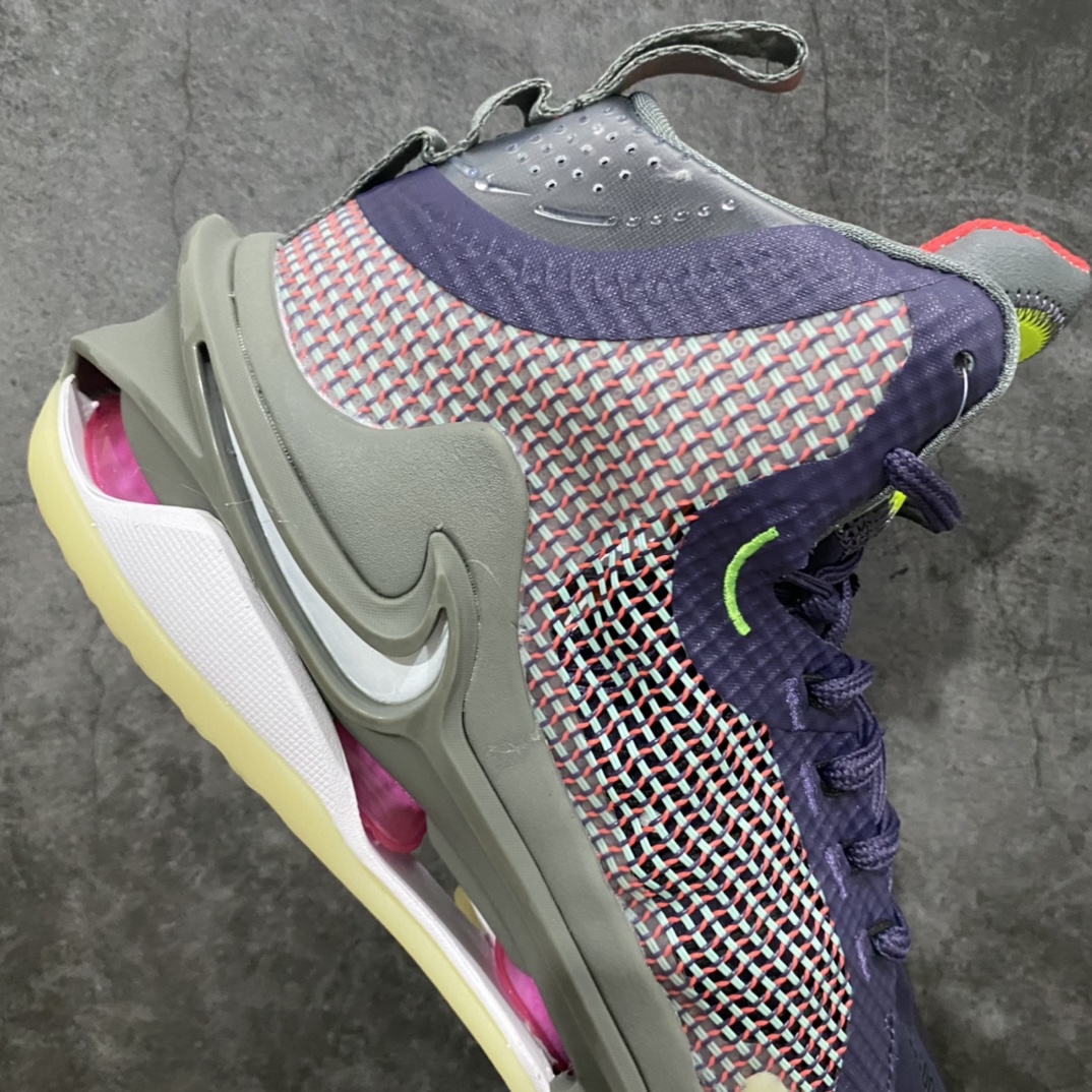 图片[7]-K版纯原 独家出货 Nike Air zoom G.T.Jump EP 实战篮球鞋 灰红 独家私模开发 定制梭织面料 十分透气 真纤维气垫加持 脚感无敌 百分之百还原原版味道 货号：DC9039-500 尺码：39-46-选品中心