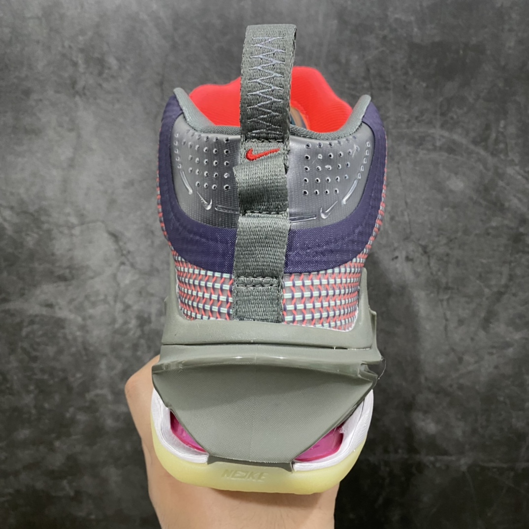 图片[4]-K版纯原 独家出货 Nike Air zoom G.T.Jump EP 实战篮球鞋 灰红 独家私模开发 定制梭织面料 十分透气 真纤维气垫加持 脚感无敌 百分之百还原原版味道 货号：DC9039-500 尺码：39-46-选品中心