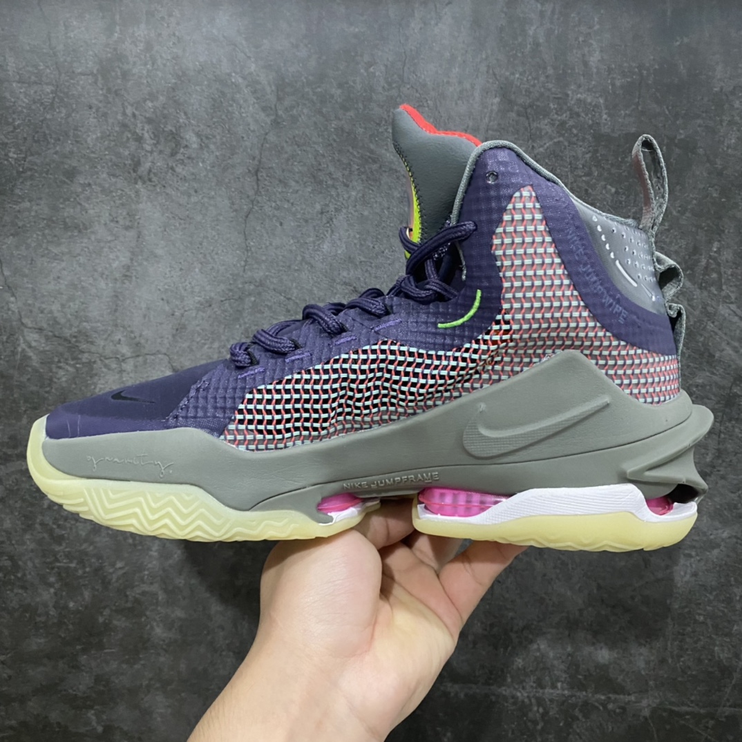 图片[2]-K版纯原 独家出货 Nike Air zoom G.T.Jump EP 实战篮球鞋 灰红 独家私模开发 定制梭织面料 十分透气 真纤维气垫加持 脚感无敌 百分之百还原原版味道 货号：DC9039-500 尺码：39-46-选品中心