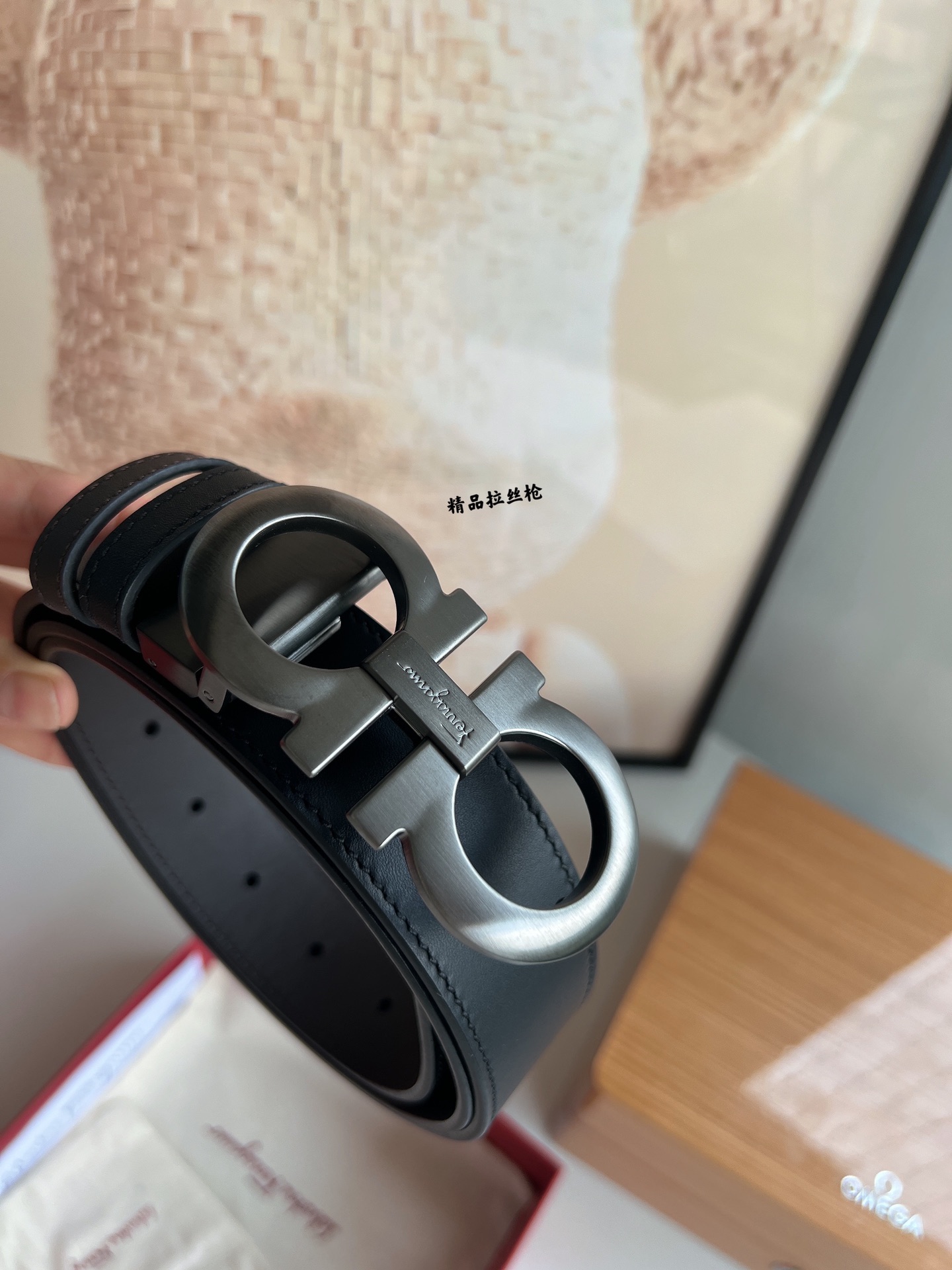 Ferragamo菲拉格慕   发财8字扣腰带3.5厘米