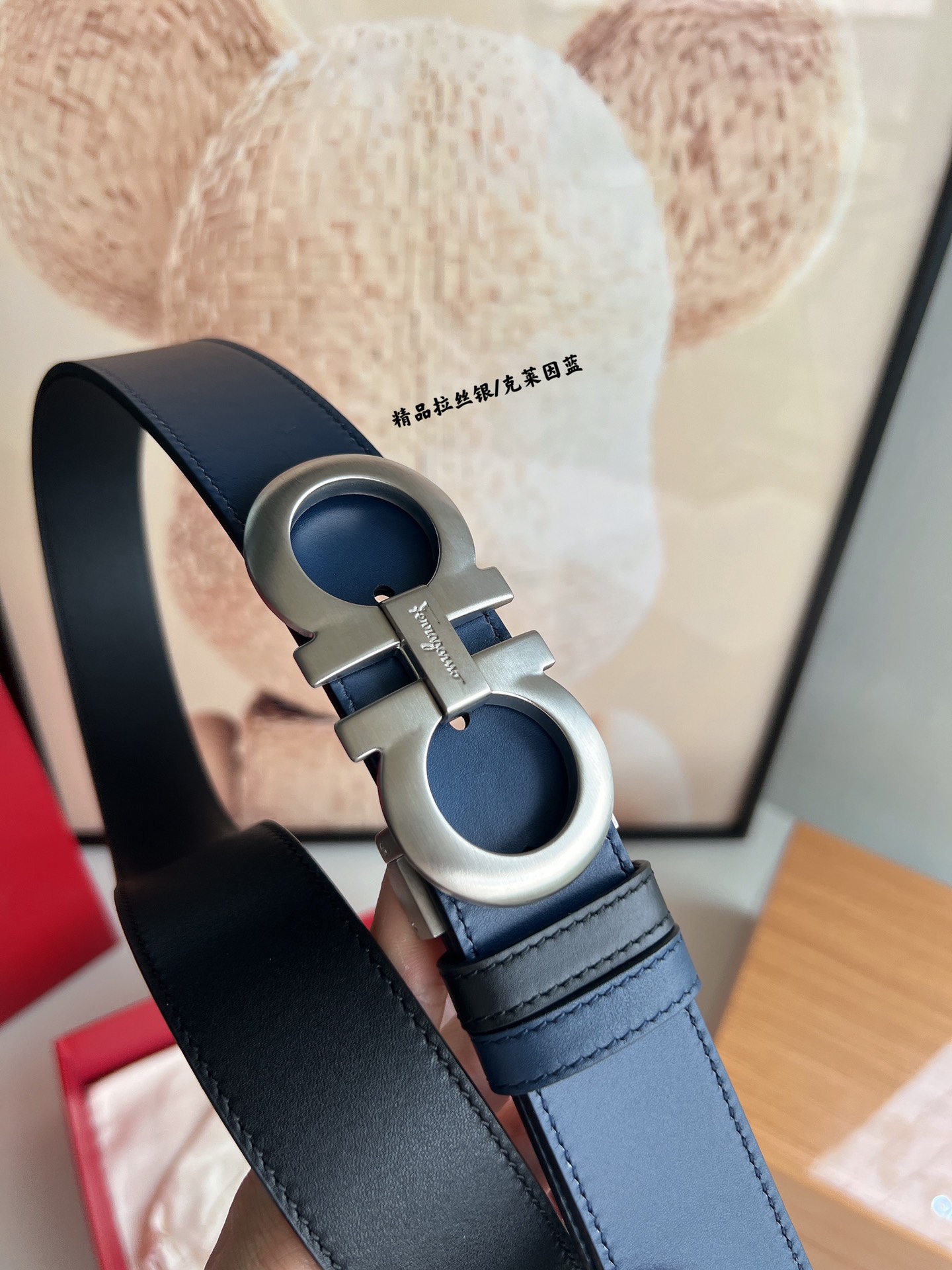 Ferragamo菲拉格慕   发财8字扣腰带3.5厘米