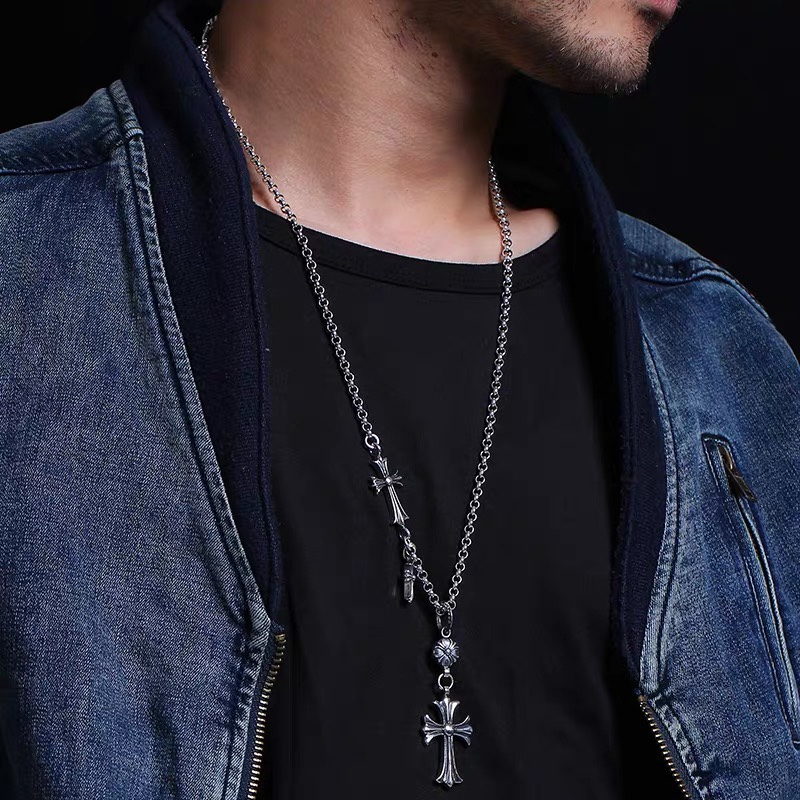 NO:114110,Necklace Sweater Chain Cross Necklace Domineering Personality Retro Long Chain, Elegant Jewelry, Sweaters, Necklace19860909项链毛衣链十字架项链霸气个性复古长链,饰品精品,sweaters,necklace,Jewelry