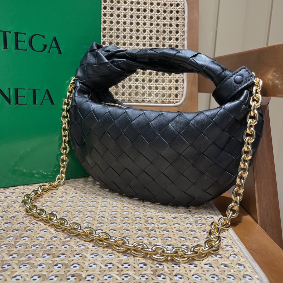 Bottega Veneta MINI CHAIN JODIE 28CM BAG 709562黑色