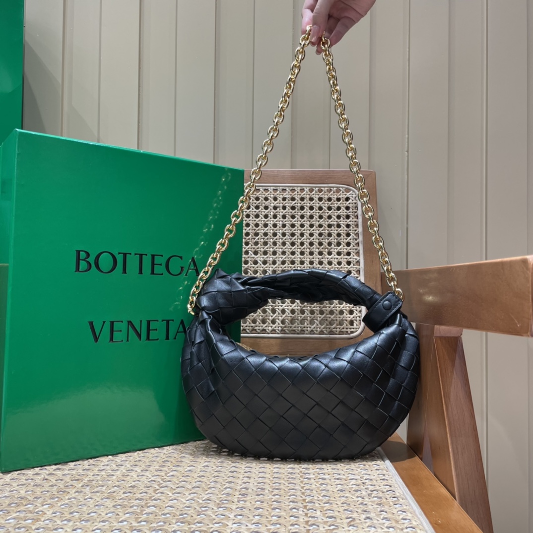 Bottega Veneta MINI CHAIN JODIE 28CM BAG 709562黑色