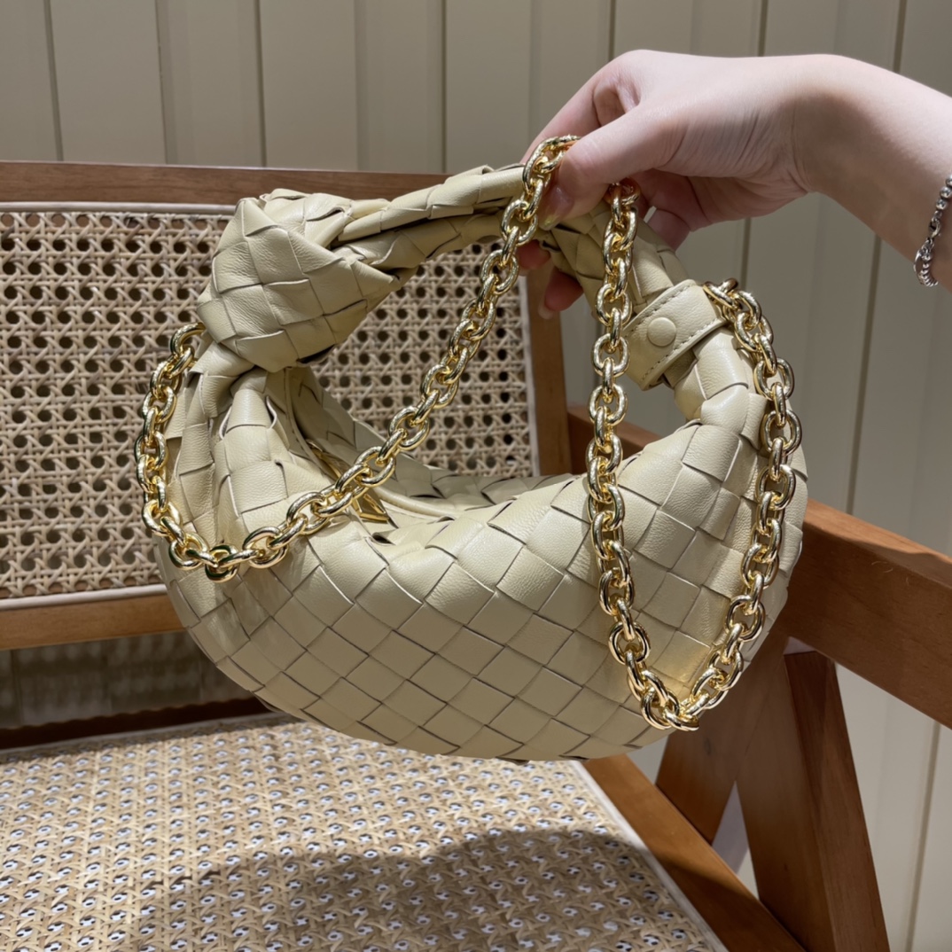 Bottega Veneta MINI CHAIN JODIE 28CM BAG 709562燕麦色