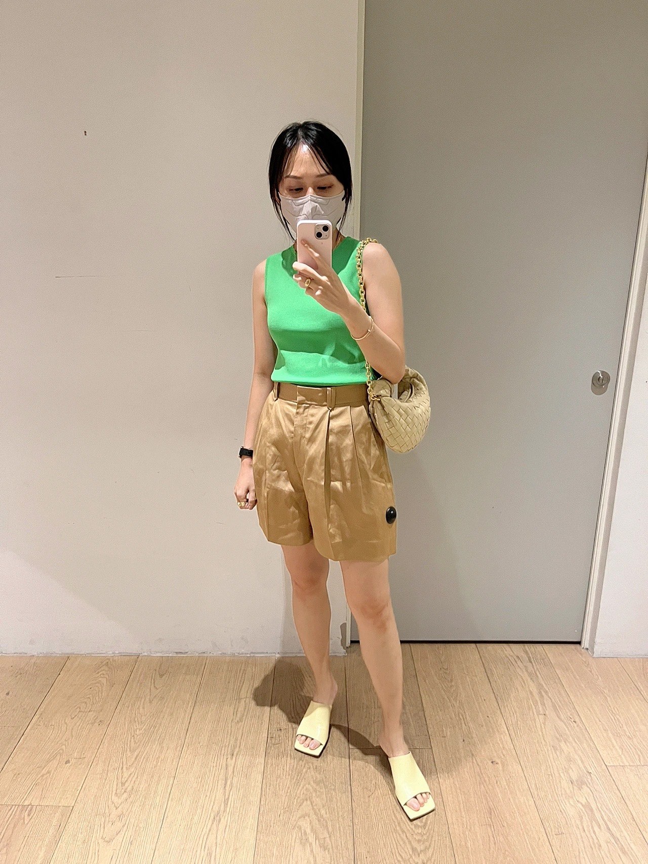 Bottega Veneta MINI CHAIN JODIE 28CM BAG 709562燕麦色