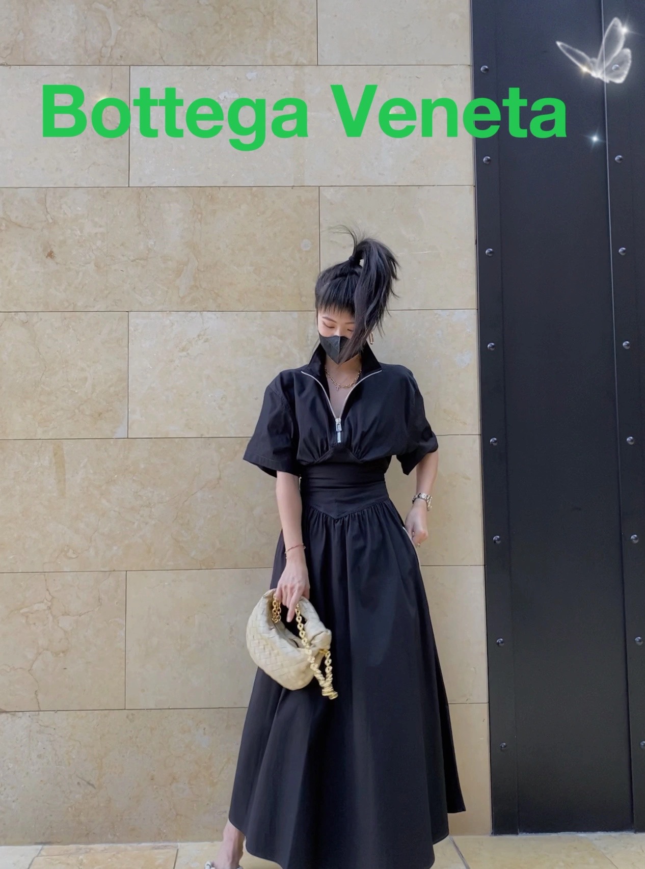 Bottega Veneta MINI CHAIN JODIE 28CM BAG 709562燕麦色