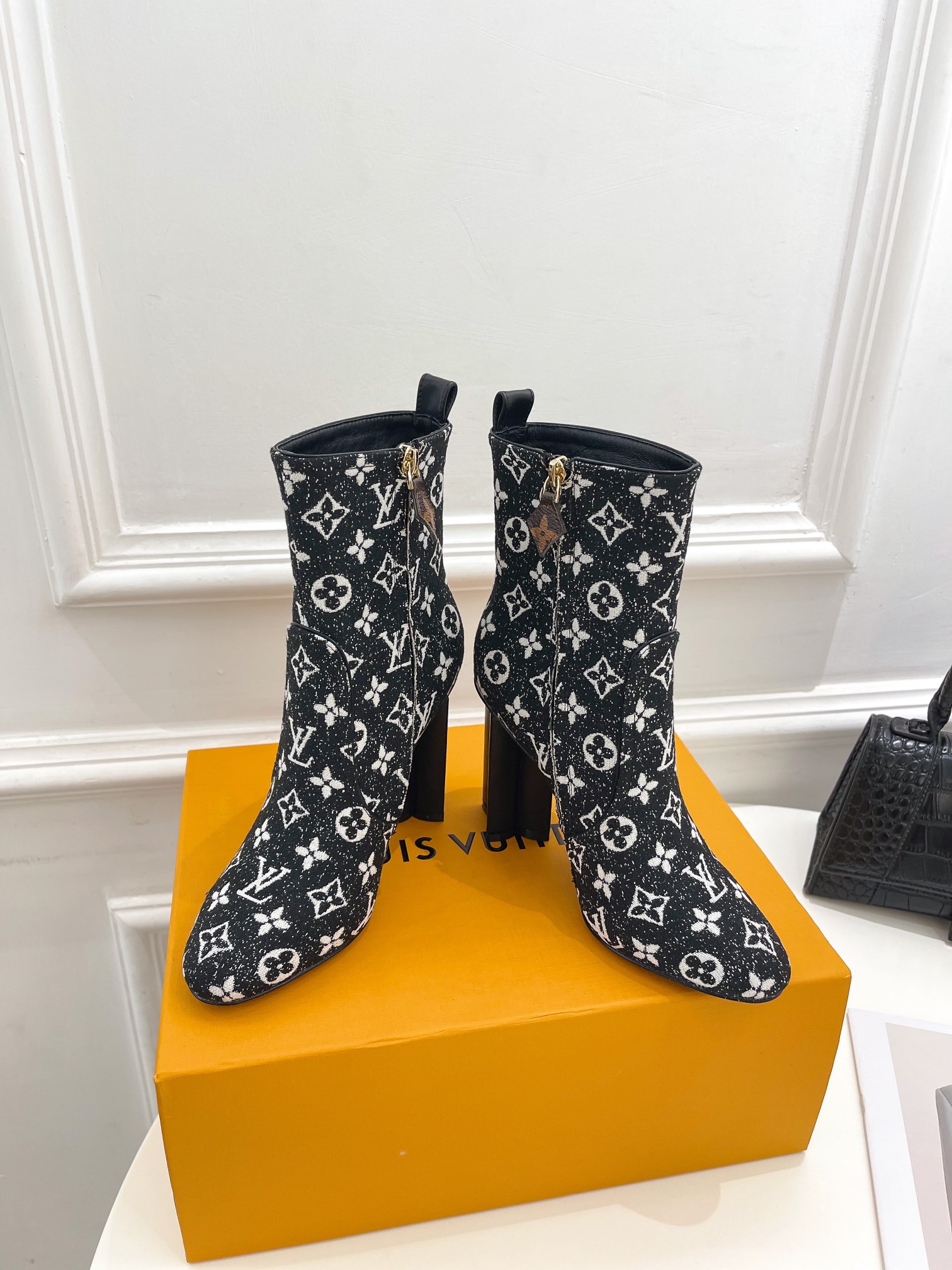 Louis Vuitton Short Boots Denim Genuine Leather Sheepskin Fall/Winter Collection