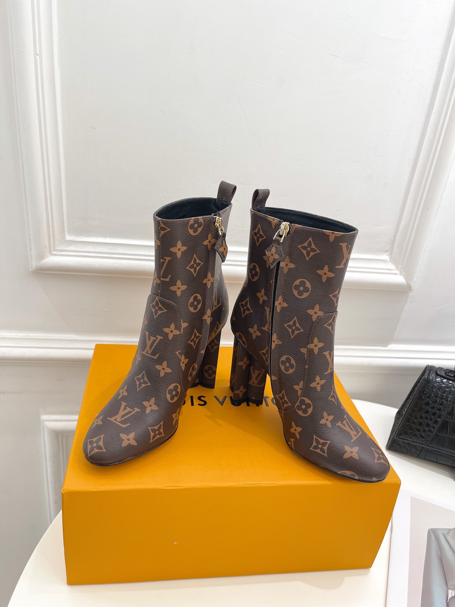 Louis Vuitton Short Boots Denim Genuine Leather Sheepskin Fall/Winter Collection