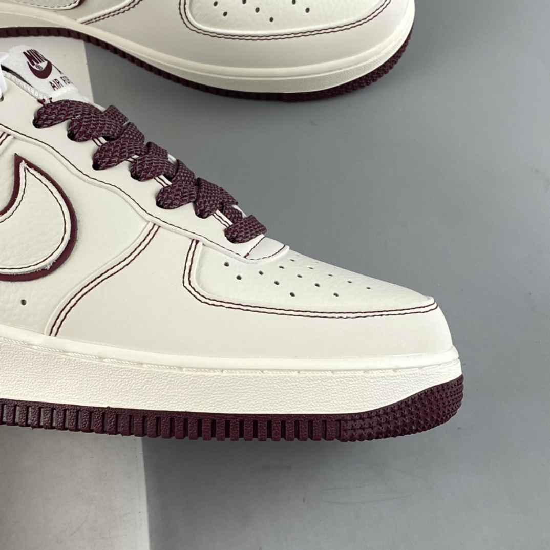 P240 Undefeated x Nike Air Force 1'07 Low 酒红色 空军一号低帮休闲板鞋 UN3699-022