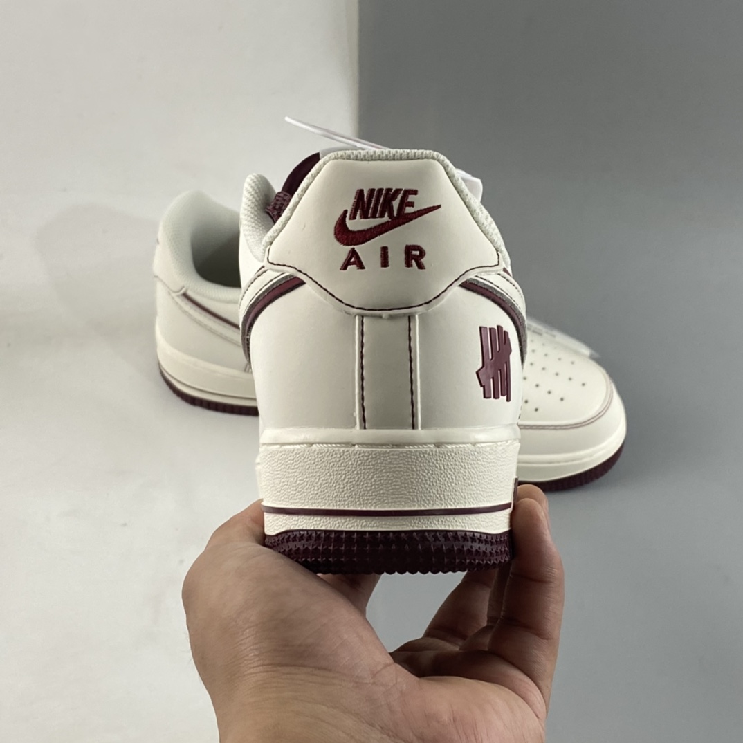 P240 Undefeated x Nike Air Force 1'07 Low 酒红色 空军一号低帮休闲板鞋 UN3699-022