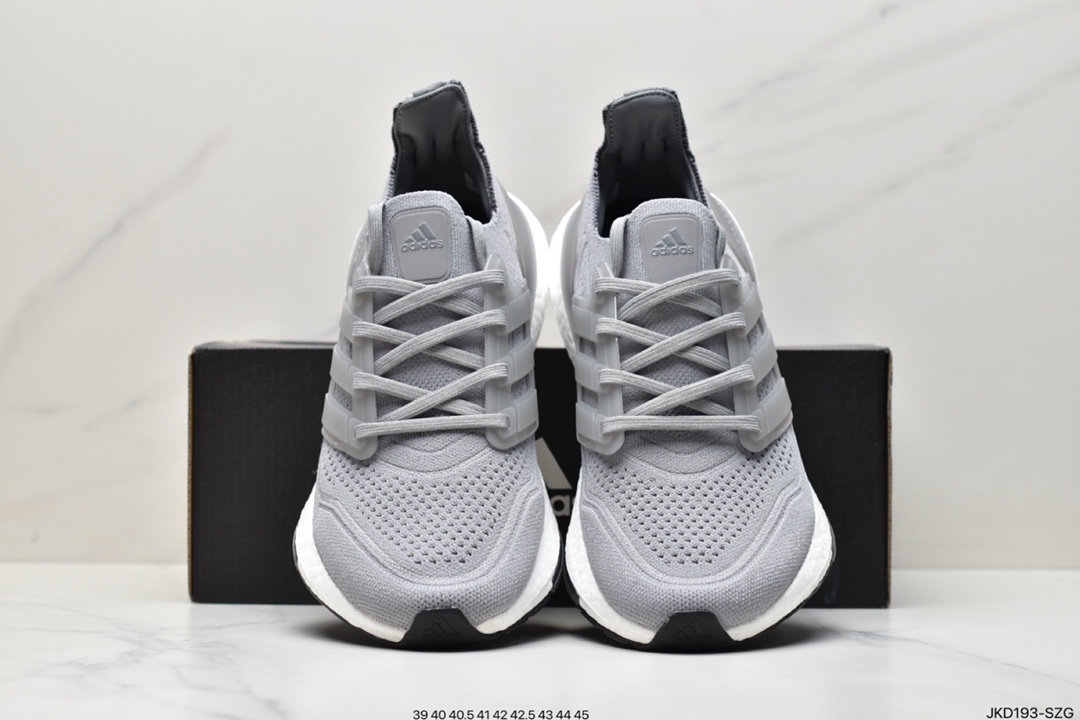 Ultra Boost 2021”Black/White”UB2021 Version 7.0 Sock Knit Upper Casual Sports Jogging Shoes FY0378