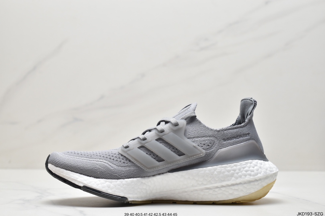 Ultra Boost 2021”Black/White”UB2021 Version 7.0 Sock Knit Upper Casual Sports Jogging Shoes FY0378