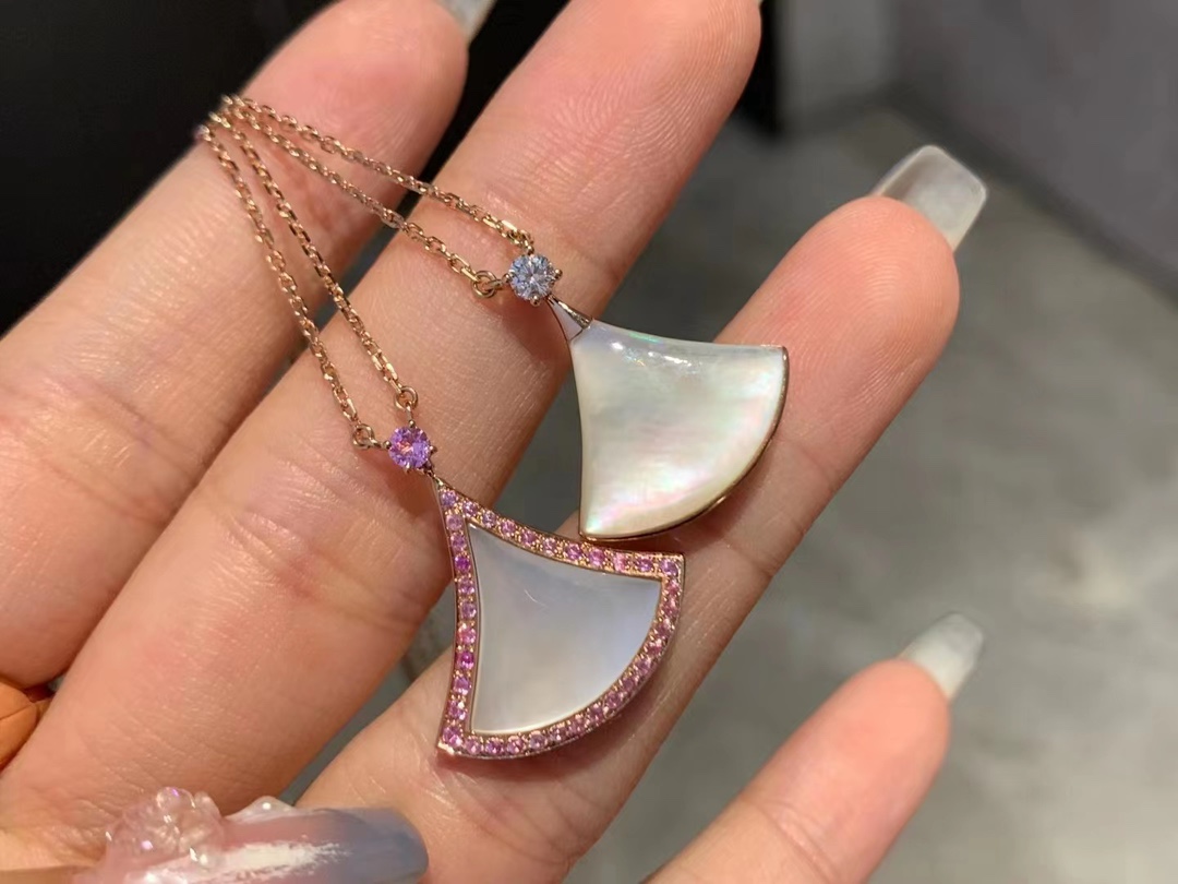 Bvlgari 宝格丽七夕新款扇子粉蓝宝20m