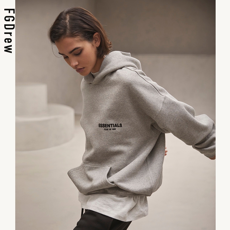 170 FEAR OF GOD fog 2022秋冬 新款 复线ESSENTIALS 背后字母植绒连帽