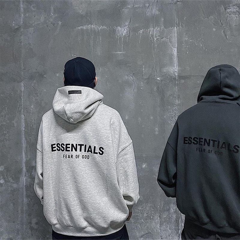 170 FEAR OF GOD fog 2022秋冬 新款 复线ESSENTIALS 背后字母植绒连帽