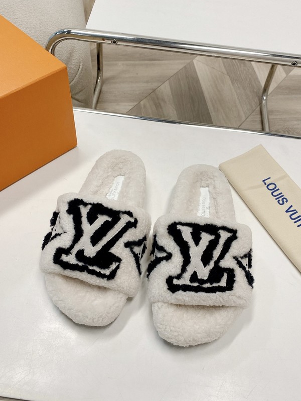 Louis Vuitton Shoes Slippers Cheap Replica Designer Rubber Wool